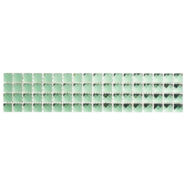 Andova Tiles Brilliance 1" x 1" Beveled Glass Mosaic Wall Tile Trim ANDBRI623 - main